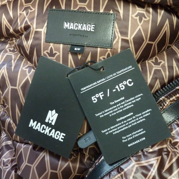 MACKAGE Calina Logo-print Padded Long Down Coat - Picture 15 of 15